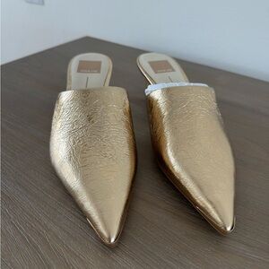 Dolce Vita Gold Mules
